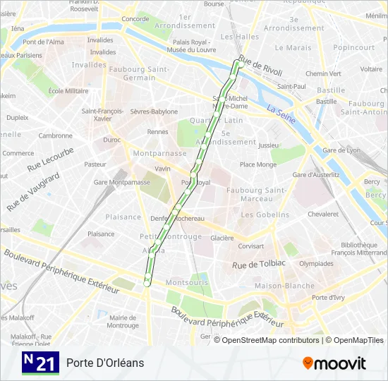 N21  Line Map