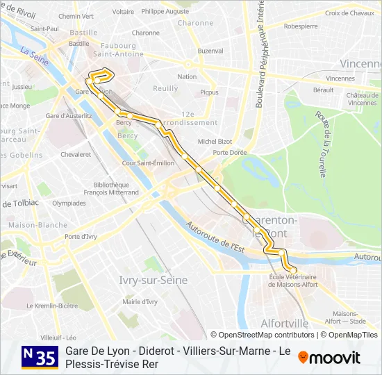 N35  Line Map
