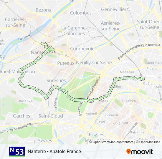 N53  Line Map