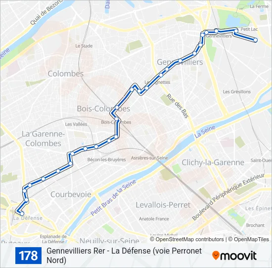 178 Bus Line Map