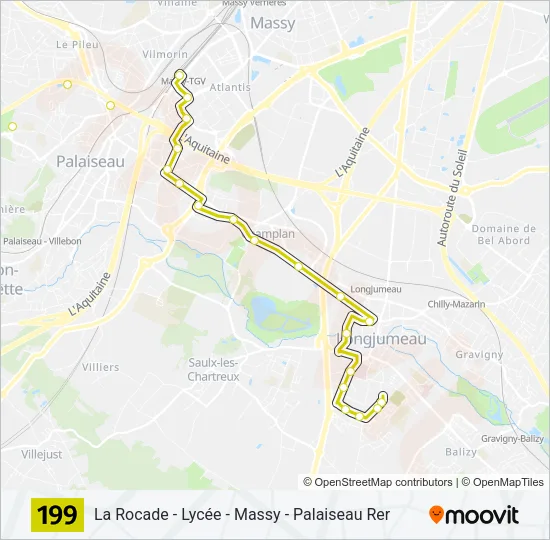 199 Bus Line Map