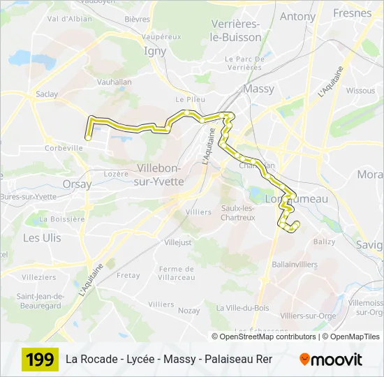 199 Bus Line Map