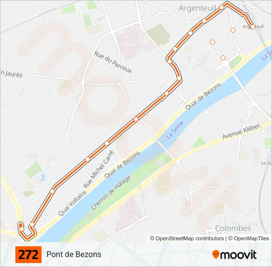 272 Bus Line Map