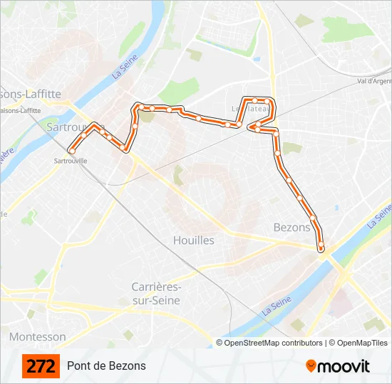272 Bus Line Map