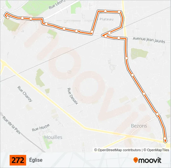 272 Bus Line Map