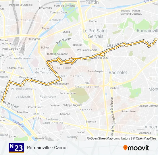 N23  Line Map