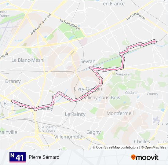 n41 Route: Schedules, Stops & Maps - Pierre Sémard (Updated)