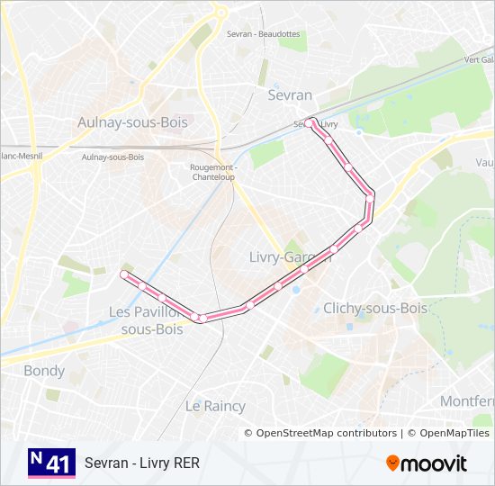 n41 Route: Schedules, Stops & Maps - Sevran - Livry RER (Updated)