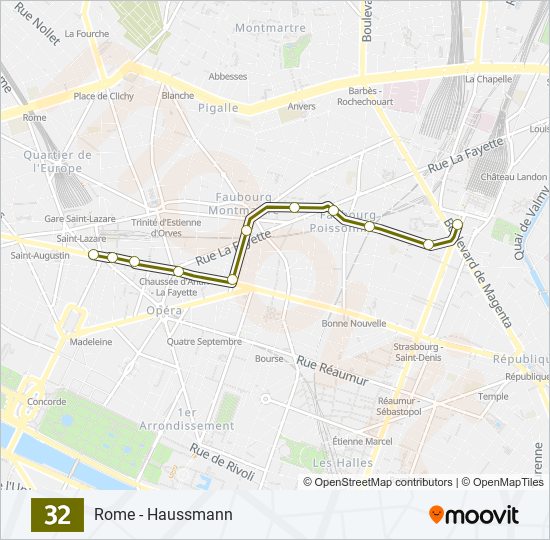 32 bus Line Map