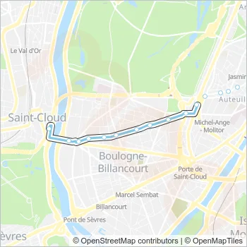 52 Bus Line Map
