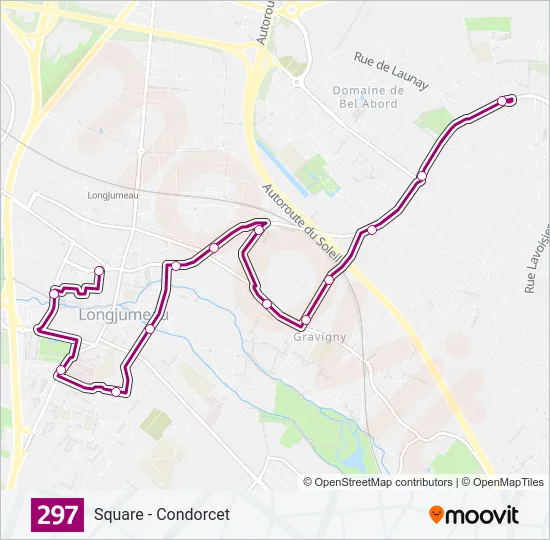 297 Bus Line Map