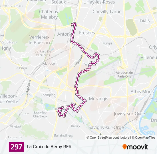 297 Bus Line Map