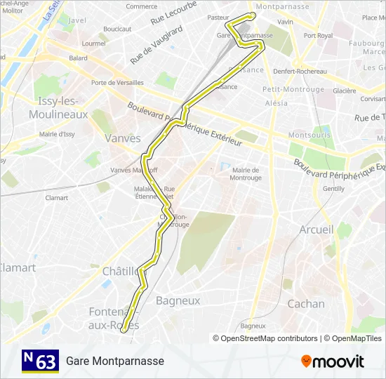 N63  Line Map