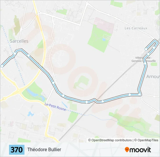 370 Bus Line Map