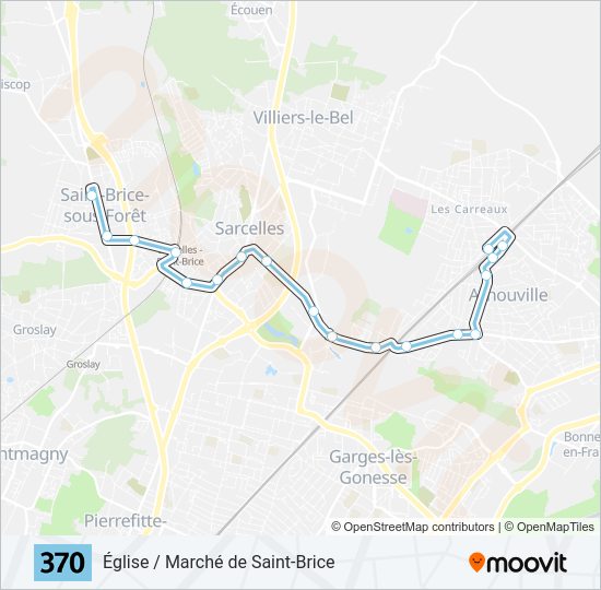 370 Bus Line Map