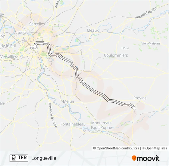 TER Train Line Map
