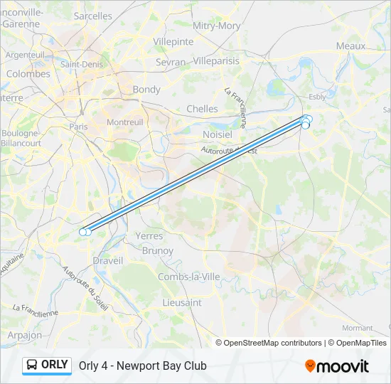 ORLY Bus Line Map