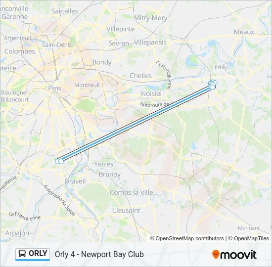 ORLY Bus Line Map