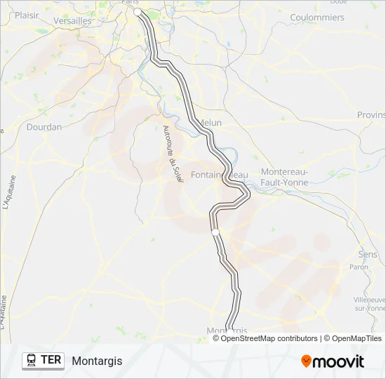 TER Train Line Map