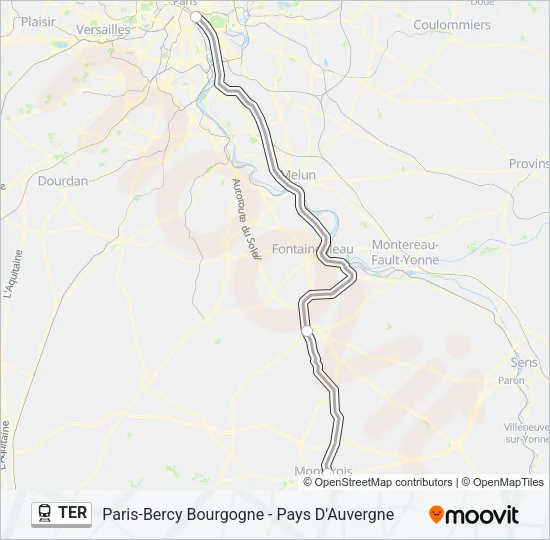 TER Train Line Map
