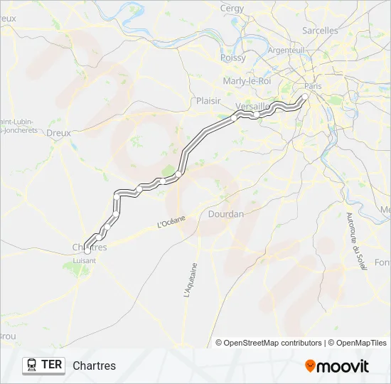 TER Train Line Map