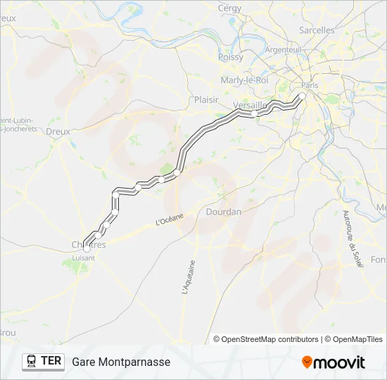 TER Train Line Map
