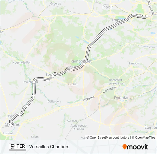 TER Train Line Map