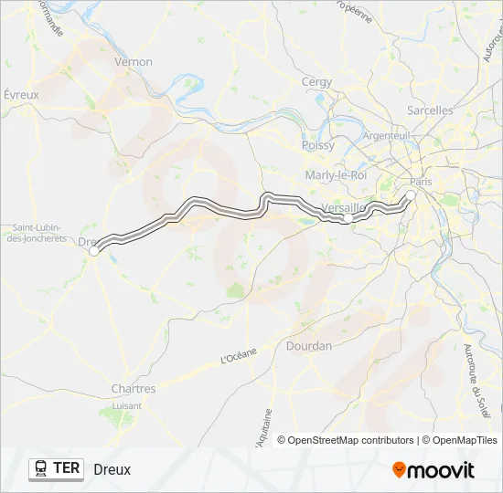 TER Train Line Map