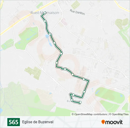 565 Bus Line Map