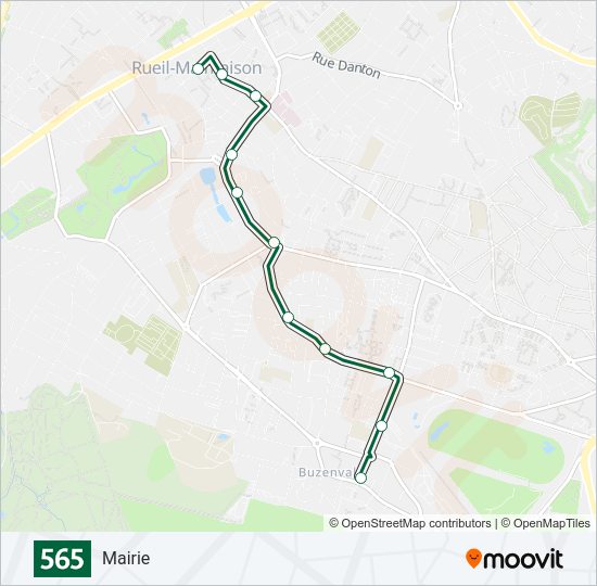 565 Bus Line Map