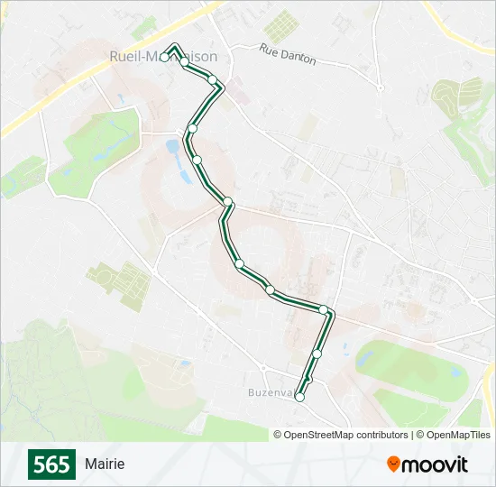 565 Bus Line Map