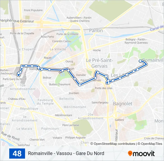 48 Bus Line Map