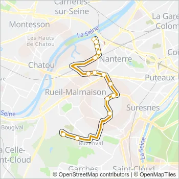 141 Bus Line Map