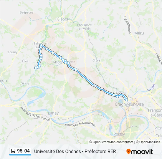 95-04 Bus Line Map