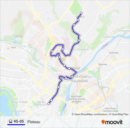 95-05 Bus Line Map