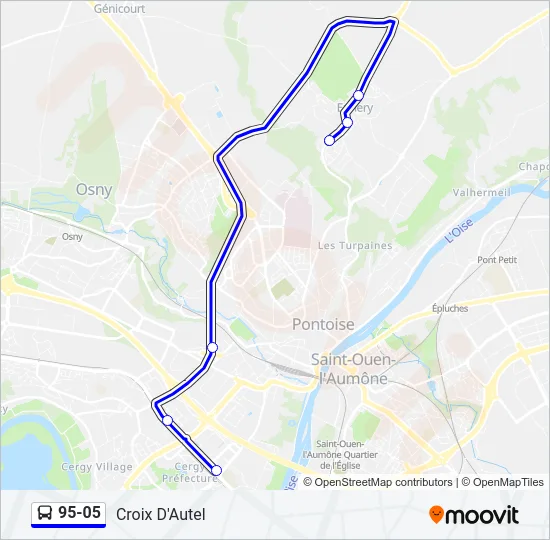 95-05 Bus Line Map