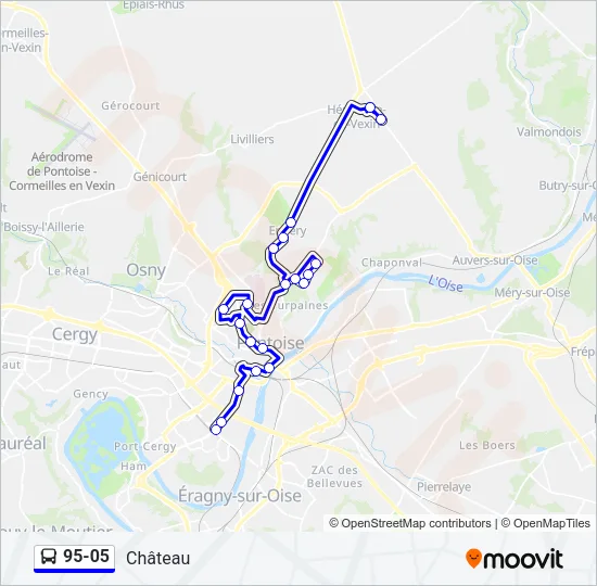 95-05 Bus Line Map