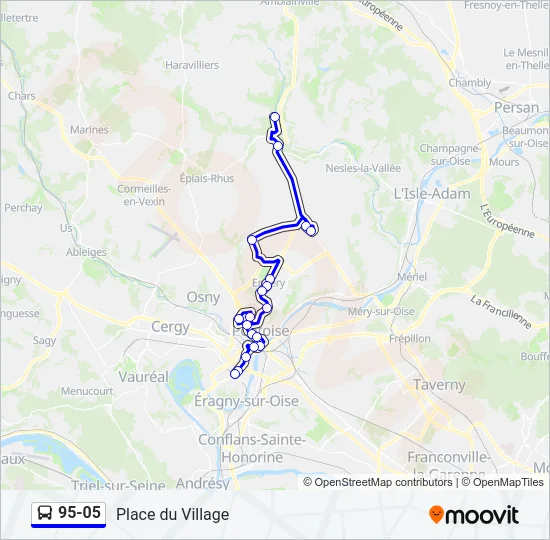 95-05 Bus Line Map