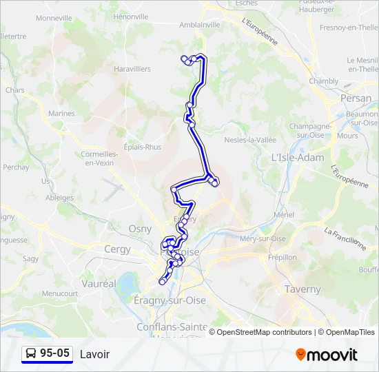 95-05 Bus Line Map