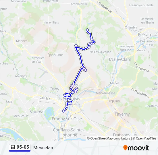 95-05 Bus Line Map