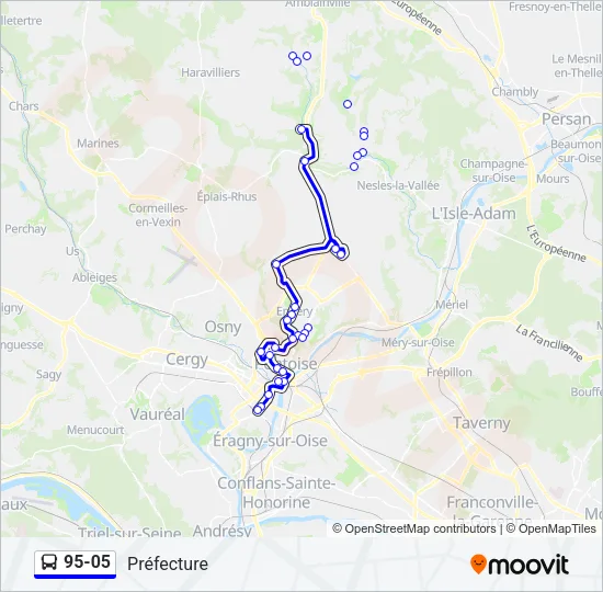 95-05 Bus Line Map