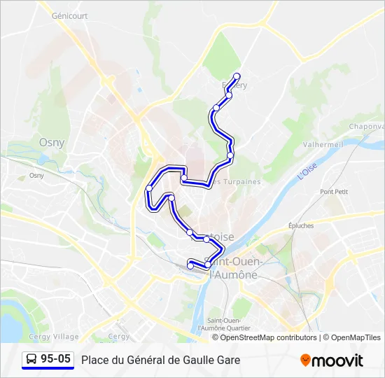 95-05 Bus Line Map