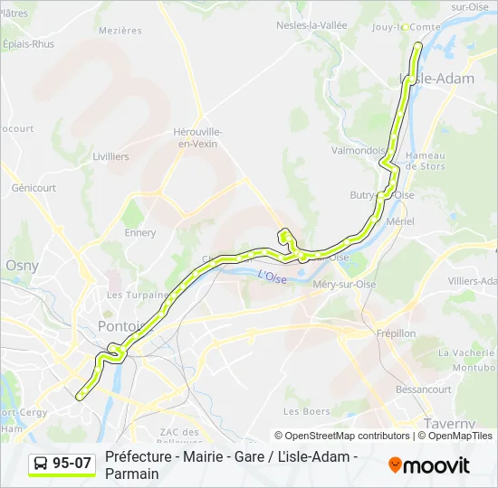 95-07 Bus Line Map