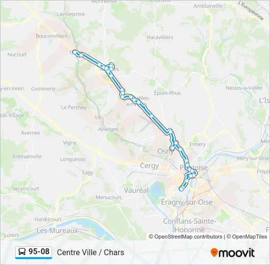 95-08 Bus Line Map