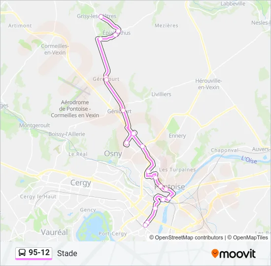 95-12 Bus Line Map
