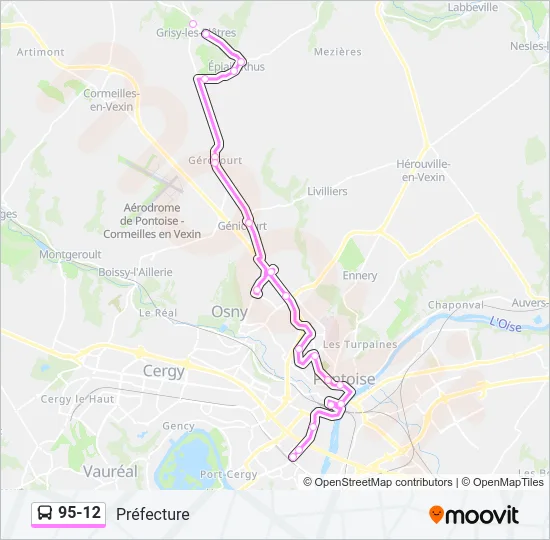 95-12 Bus Line Map