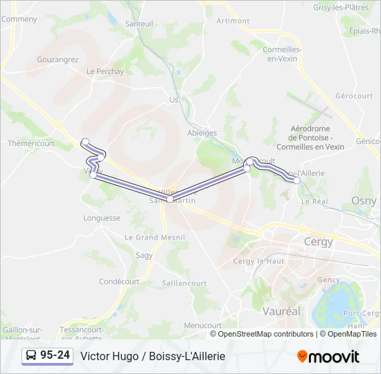 95-24 Bus Line Map
