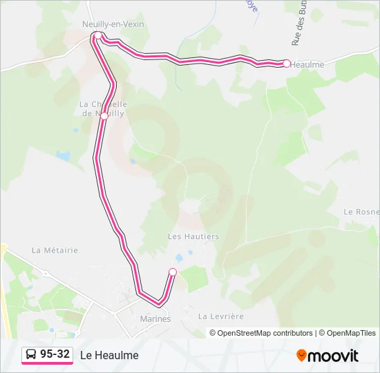 95-32 Bus Line Map