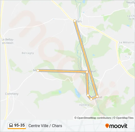 95-35 Bus Line Map