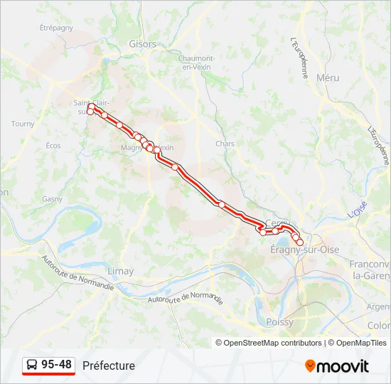 95-48 Bus Line Map